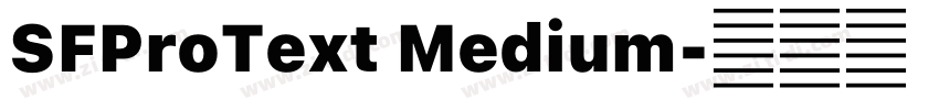 SFProText Medium字体转换